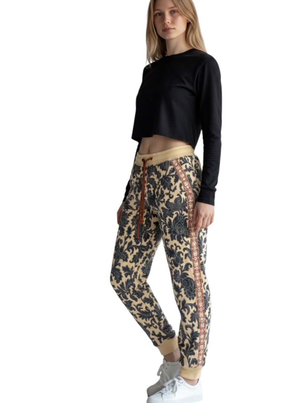 Sundance Tapestry Bohemian Designs Fleece Joggers